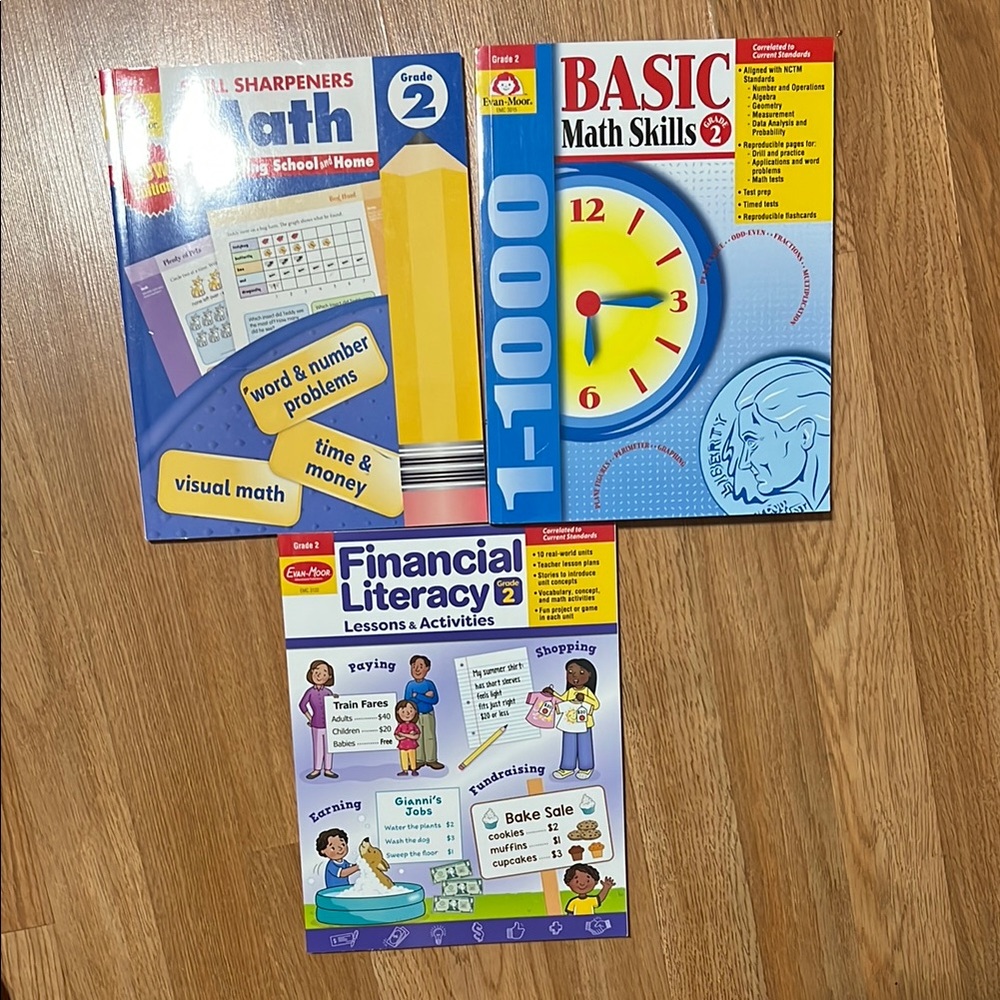 Evan Moor Math workbook bundle